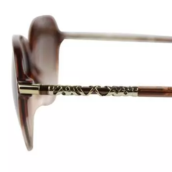 Большие пластиковые солнцезащитные очки Burberry унисекс с розовым градиентом, коричневый