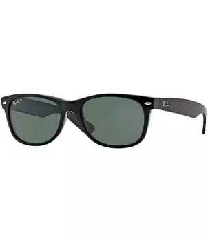 Большие поляризованные солнцезащитные очки Ray-Ban унисекс Wayfarer, черный