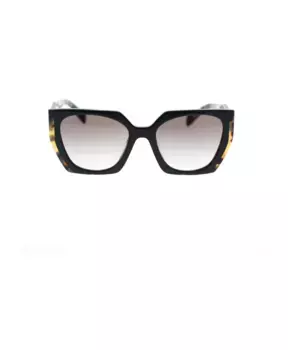 Большие прямоугольные солнцезащитные очки Prada, черный