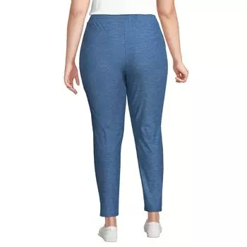 Большие размеры Lands' End Active Мягкие функциональные брюки с зауженной лодыжкой и высокой посадкой Lands' End