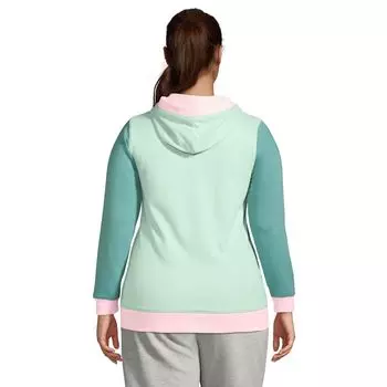 Большие размеры Lands' End Serious Sweats Толстовка на пуговицах с длинными рукавами Lands' End