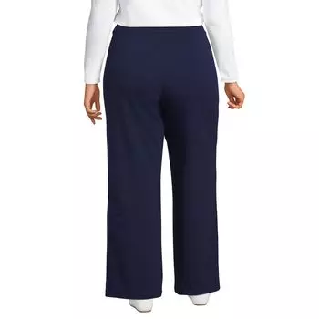 Большие размеры Lands' End Starfish Широкие брюки со средней посадкой без застежек Lands' End