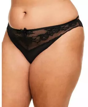 Большие размеры трусиков Azula Cheeky Adore Me, черный