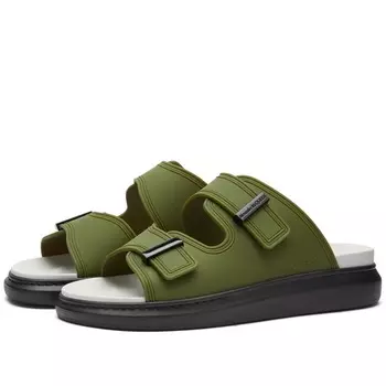 Большие резиновые сандалии Alexander McQueen