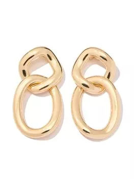 Большие серьги-цепочки Carolina Herrera, золотой