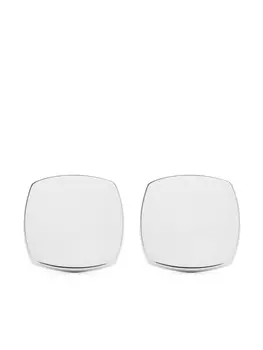 Большие серьги-гвоздики Umi Tom Wood, серебряный