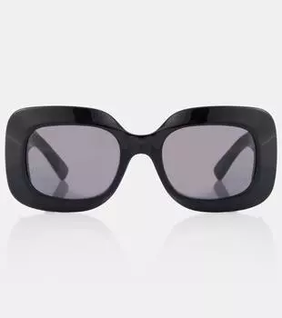 Большие солнцезащитные очки Fifth Avenue Gucci, цвет black-black-grey