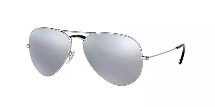 Большие солнцезащитные очки Ray-Ban Aviator с металлическим градиентом
