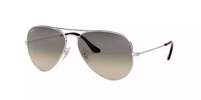 Большие солнцезащитные очки Ray-Ban Aviator с металлическим градиентом