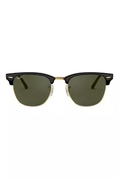 Большие солнцезащитные очки Ray Ban Clubmaster Ray Ban, черный