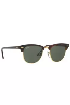 Большие солнцезащитные очки Ray Ban Clubmaster Ray Ban, коричневый