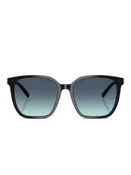 Большие солнцезащитные очки с градиентной линзой Tiffany & Co., черный