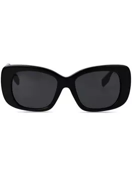 Большие солнцезащитные очки с логотипом Burberry Eyewear, черный