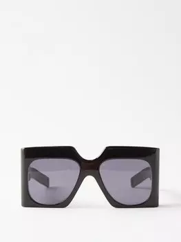 Большие солнцезащитные очки ultravox из ацетата Jacques Marie Mage, черный