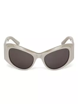 Большие солнцезащитные очки в оправе «кошачий глаз» Balenciaga Eyewear, серый