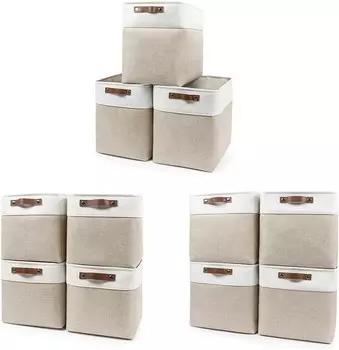Большие тканевые корзины для хранения 17x12x15+куб 11x11+куб 13x13 Bagnizer