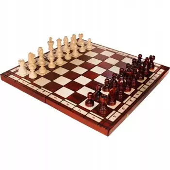 БОЛЬШИЕ ТУРНИРНЫЕ ШАХМАТЫ, складные, FIRED, 55 СМ Caissa