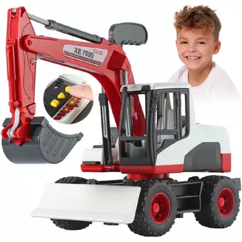 Большой экскаватор-бульдозер, детский движущийся ковш, звуки Z638 elektrostator