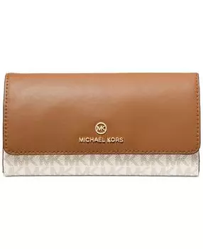 Большой бумажник trifold с подвеской signature jet set charm Michael Kors, мульти