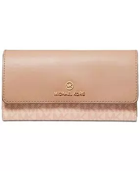 Большой бумажник trifold с подвеской signature jet set charm Michael Kors