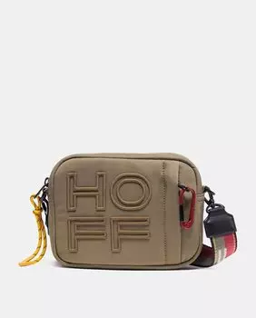 Большой черный кошелек с контрастным логотипом Hoff, черный