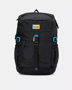 Большой черный рюкзак из переработанного полиэстера, который можно разместить на тележке. Discovery, черный