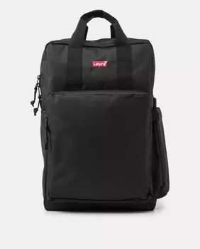 Большой черный рюкзак на молнии Levi's, черный