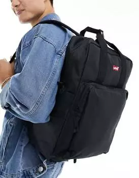 Большой черный рюкзак с логотипом Levi's L Pack
