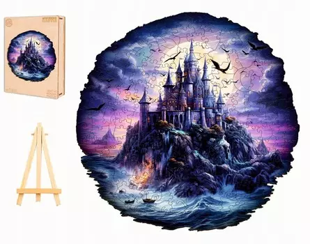 Большой Деревянный Пазл 250 Деталей Таинственный Замок В Деревянной Коробке Pasjo24