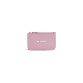 Большой длинный держатель для монет и карт BALENCIAGA, розовый