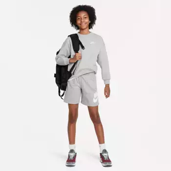 Большой флисовый свитшот Nike Sportswear Club для девочек, цвет Dk Grey Heather