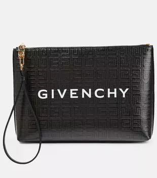 Большой холщовый мешочек с покрытием, 4 г. Givenchy, черный