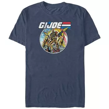 Большой и высокий G. Футболка с рисунком Joe Battle Stamp Licensed Character, цвет Navy Heather