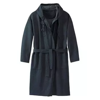 Большой и высокий мужской флисовый халат Kingsize KingSize, темно-синий