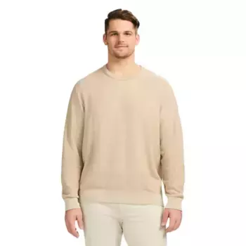 Большой и высокий свитер с круглым вырезом и узором в виде сот Izod, цвет rock heather