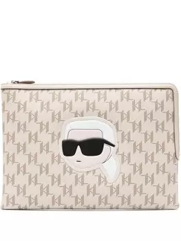 Большой клатч K/Ikonik 2.0 Karl Lagerfeld, бежевый