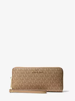 Большой континентальный кошелек с логотипом Michael Kors, коричневый