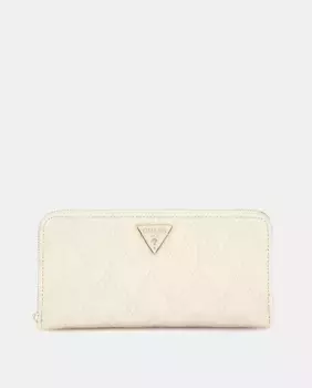 Большой кошелек Adelard slg на молнии Guess, кремовый
