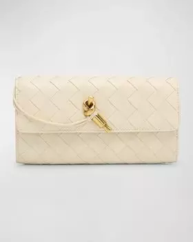 Большой кошелек Andiamo Bottega Veneta, цвет Sea Salt