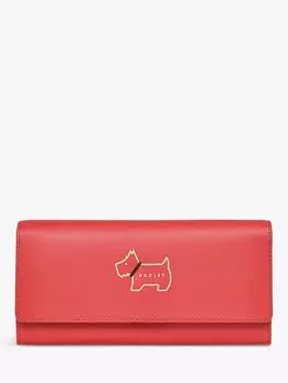 Большой кошелек для дневного отдыха из кожи собаки Heritage с контурным рисунком Radley, бегония