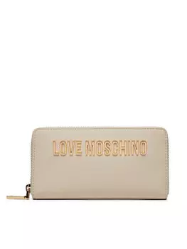 Большой кошелек Love Moschino, экрю