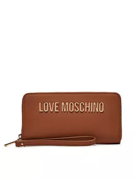 Большой кошелек Love Moschino, коричневый
