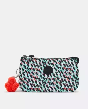 Большой кошелек на молнии с принтом Kipling, мультиколор