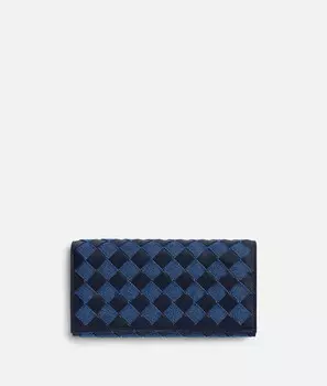 Большой кошелек с клапаном Intrecciato Bottega Veneta