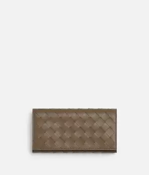 Большой кошелек с клапаном Intrecciato Bottega Veneta