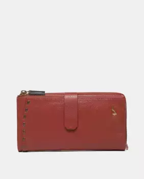 Большой кошелек с кожаной строчкой Abbacino, оранжевый