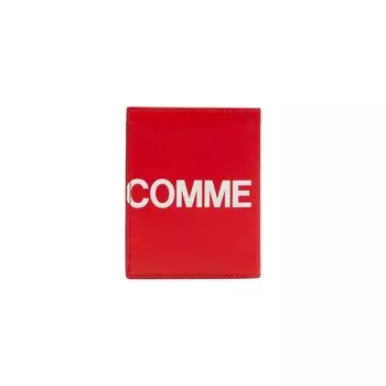 Большой кошелек с логотипом Comme des Garons, красный