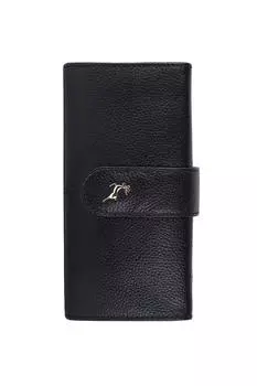 Большой кошелек Sherry из натуральной кожи с защитой RFID на 14 карт Ashwood Leather, черный