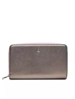 Большой кошелек Tous, серебряный