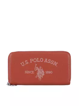 Большой кошелек U.S. Polo Assn., оранжевый